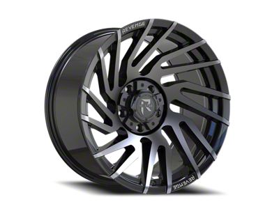 Revenge Off-Road Wheels RV-207 Gloss Black and Machined Titanium Double Dark Tint 6-Lug Wheel; 20x9; 0mm Offset (04-15 Titan)