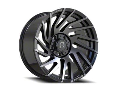 Revenge Off-Road Wheels RV-207 Gloss Black and Machined Titanium Double Dark Tint 6-Lug Wheel; 24x10; -19mm Offset (05-15 Tacoma)