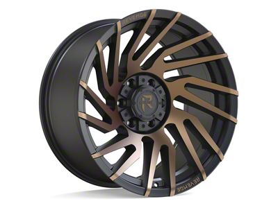 Revenge Off-Road Wheels RV-207 Satin Black and Bronze Machined Double Dark Tint 6-Lug Wheel; 20x9; 0mm Offset (10-24 4Runner)