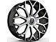 Revenge Luxury Wheels RL-105 Big Floater Black Machined 6-Lug Wheel; 26x9.5; 25mm Offset (2024 Tacoma)