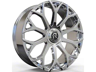 Revenge Luxury Wheels RL-105 Big Floater Chrome 6-Lug Wheel; 24x9; 25mm Offset (2024 Tacoma)