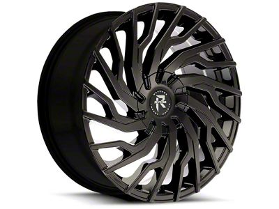 Revenge Luxury Wheels RL-101 Gloss Black 6-Lug Wheel; 26x10; 25mm Offset (04-15 Titan)