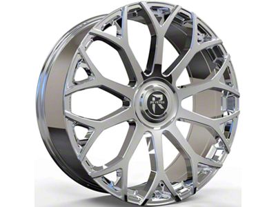 Revenge Luxury Wheels RL-105 Big Floater Chrome 6-Lug Wheel; 24x9; 25mm Offset (04-15 Titan)