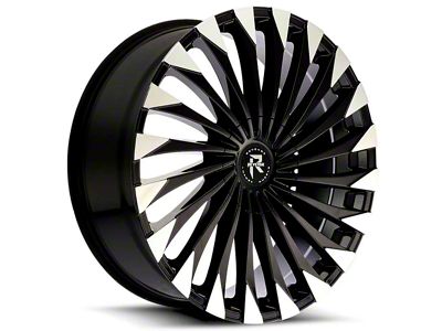 Revenge Luxury Wheels RL-106 Black Machined 6-Lug Wheel; 26x10; 25mm Offset (04-15 Titan)