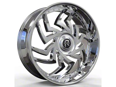 Revenge Luxury Wheels RL-107 Big Floater Chrome 6-Lug Wheel; 24x9; 25mm Offset (05-15 Tacoma)