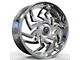 Revenge Luxury Wheels RL-107 Big Floater Chrome 6-Lug Wheel; 24x9; 25mm Offset (10-24 4Runner)