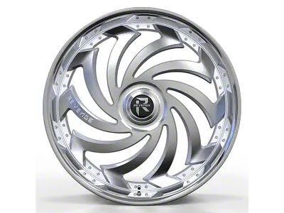 Revenge Luxury Wheels RL-108 Big Floater Chrome 6-Lug Wheel; 24x9; 25mm Offset (10-24 4Runner)