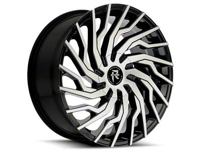 Revenge Luxury Wheels RL-101 Black Machined 6-Lug Wheel; 24x9; 25mm Offset (03-09 4Runner)