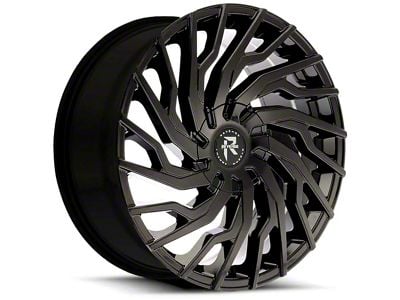 Revenge Luxury Wheels RL-101 Gloss Black 6-Lug Wheel; 26x10; 25mm Offset (22-24 Bronco Raptor)