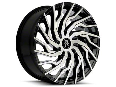 Revenge Luxury Wheels RL-101 Black Machined 6-Lug Wheel; 24x9; 25mm Offset (21-24 Bronco, Excluding Raptor)