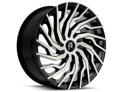 Revenge Luxury Wheels RL-101 Black Machined 6-Lug Wheel; 26x10; 25mm Offset (21-24 Bronco, Excluding Raptor)
