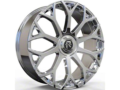 Revenge Luxury Wheels RL-105 Big Floater Chrome 6-Lug Wheel; 26x9.5; 25mm Offset (16-24 Titan XD)