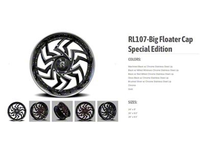 Revenge Luxury Wheels RL-107 Big Floater Chrome 6-Lug Wheel; 28x9.5; 25mm Offset (16-24 Titan XD)