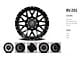 Revenge Off-Road Wheels RV-201 Black and Milled 6-Lug Wheel; 22x12; -44mm Offset (03-09 4Runner)