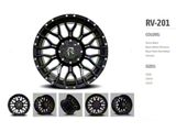 Revenge Off-Road Wheels RV-201 Black and Red Milled 6-Lug Wheel; 20x9; 0mm Offset (03-09 4Runner)