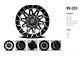 Revenge Off-Road Wheels RV-203 Black Machine 6-Lug Wheel; 20x10; -19mm Offset (03-09 4Runner)