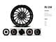 Revenge Off-Road Wheels RV-204 Black and Milled 6-Lug Wheel; 20x12; -44mm Offset (03-09 4Runner)