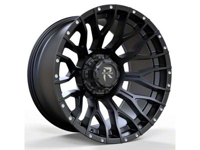 Revenge Off-Road Wheels RV-201 Satin Black with Dots 6-Lug Wheel; 20x10; -19mm Offset (04-15 Titan)