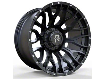 Revenge Off-Road Wheels RV-201 Satin Black with Dots 6-Lug Wheel; 20x9; 0mm Offset (04-15 Titan)