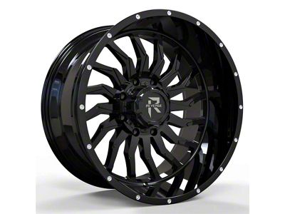 Revenge Off-Road Wheels RV-204 Gloss Black 6-Lug Wheel; 20x9; -12mm Offset (04-15 Titan)