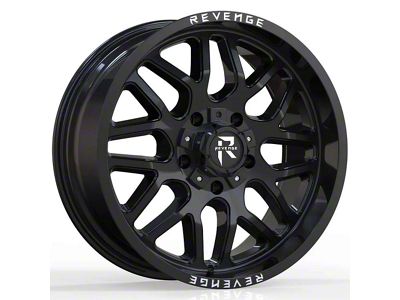 Revenge Off-Road Wheels RV-206 Gloss Black 6-Lug Wheel; 20x9; 0mm Offset (04-15 Titan)