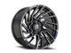 Revenge Off-Road Wheels RV-207 Black and Milled 6-Lug Wheel; 20x9; 0mm Offset (04-15 Titan)