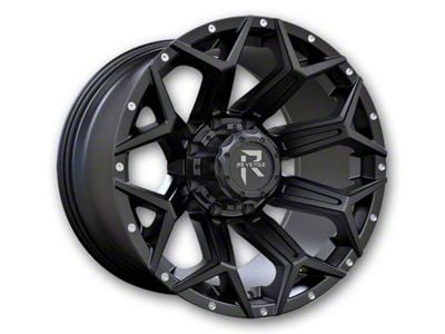 Revenge Off-Road Wheels RV-202 Satin Black with Dots 6-Lug Wheel; 20x9; 0mm Offset (05-15 Tacoma)