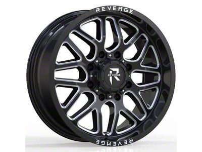 Revenge Off-Road Wheels RV-206 Black and Milled 6-Lug Wheel; 20x9; 0mm Offset (05-15 Tacoma)