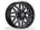 Revenge Off-Road Wheels RV-206 Black and Milled 6-Lug Wheel; 20x9; 0mm Offset (05-15 Tacoma)