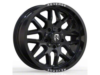 Revenge Off-Road Wheels RV-206 Gloss Black 6-Lug Wheel; 20x9; 0mm Offset (05-15 Tacoma)
