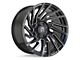 Revenge Off-Road Wheels RV-207 Black and Milled 6-Lug Wheel; 20x10; -19mm Offset (05-15 Tacoma)