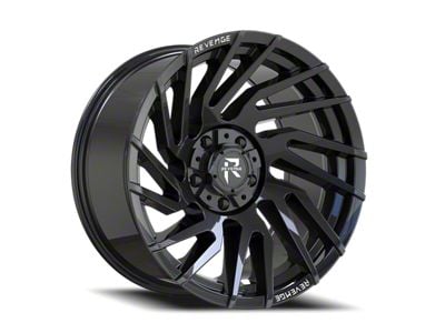 Revenge Off-Road Wheels RV-207 Gloss Black 6-Lug Wheel; 24x10; -19mm Offset (05-15 Tacoma)