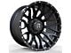 Revenge Off-Road Wheels RV-201 Satin Black with Dots 5-Lug Wheel; 20x10; -19mm Offset (07-13 Tundra)