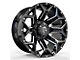 Revenge Off-Road Wheels RV-202 Black and Milled 5-Lug Wheel; 20x10; -19mm Offset (07-13 Tundra)