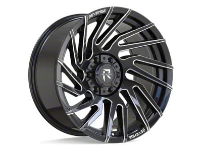 Revenge Off-Road Wheels RV-207 Black and Milled 6-Lug Wheel; 20x10; -19mm Offset (10-24 4Runner)