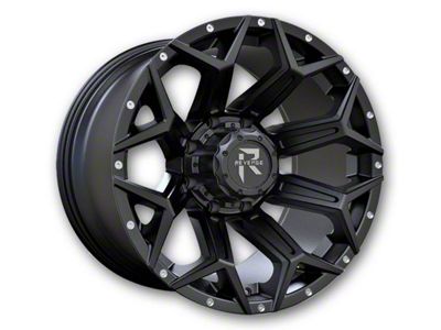 Revenge Off-Road Wheels RV-202 Satin Black with Dots 6-Lug Wheel; 20x9; 0mm Offset (2024 Tacoma)