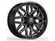 Revenge Off-Road Wheels RV-206 Black and Milled 6-Lug Wheel; 20x9; 0mm Offset (2024 Tacoma)