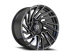 Revenge Off-Road Wheels RV-207 Black and Milled 6-Lug Wheel; 24x10; -19mm Offset (2024 Tacoma)