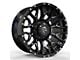 Revenge Off-Road Wheels RV-201 Black and Milled 6-Lug Wheel; 20x10; -19mm Offset (03-09 4Runner)