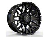 Revenge Off-Road Wheels RV-201 Black and Milled 6-Lug Wheel; 20x9; 0mm Offset (03-09 4Runner)