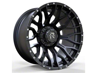 Revenge Off-Road Wheels RV-201 Satin Black with Dots 6-Lug Wheel; 20x10; -19mm Offset (03-09 4Runner)