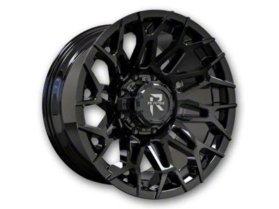 Revenge Off-Road Wheels RV-203 Satin Black Wheel; 20x10; -19mm Offset (76-86 Jeep CJ7)