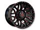 Revenge Off-Road Wheels RV-201 Black and Red Milled Wheel; 20x10; -19mm Offset (76-86 Jeep CJ7)