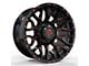 Revenge Off-Road Wheels RV-201 Black and Red Milled Wheel; 20x9; 0mm Offset (76-86 Jeep CJ7)