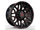 Revenge Off-Road Wheels RV-201 Black and Red Milled Wheel; 20x9 (20-24 Jeep Gladiator JT)