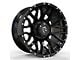 Revenge Off-Road Wheels RV-201 Gloss Black with Dots Wheel; 22x12 (20-24 Jeep Gladiator JT)