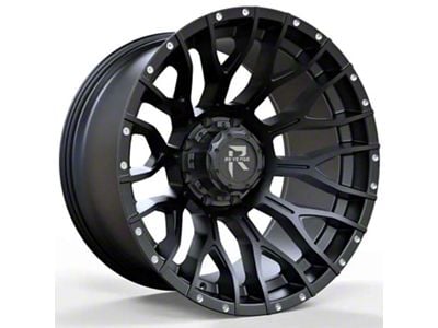 Revenge Off-Road Wheels RV-201 Satin Black with Dots Wheel; 20x9 (20-24 Jeep Gladiator JT)