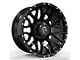 Revenge Off-Road Wheels RV-201 Gloss Black with Dots Wheel; 20x9 (07-18 Jeep Wrangler JK)