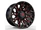 Revenge Off-Road Wheels RV-203 Black and Red Milled Wheel; 20x10; -19mm Offset (76-86 Jeep CJ7)