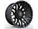 Revenge Off-Road Wheels RV-201 Satin Black with Dots 6-Lug Wheel; 20x9; 0mm Offset (16-23 Tacoma)